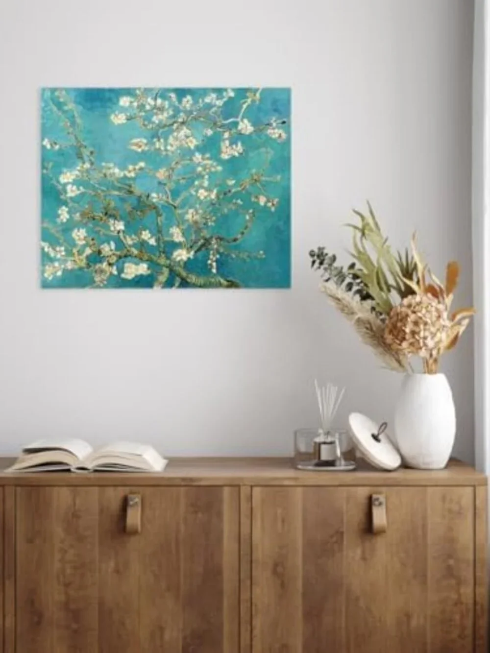 Stunning Almond Blossom Canvas Wall Art - 20x16'' Floral Decor for Home